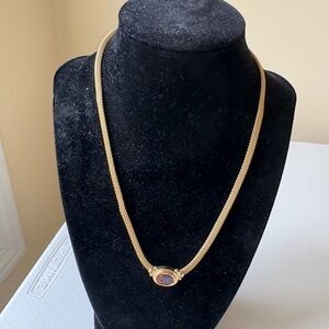 Red Dress Boutique Gold Necklace with Gemstone